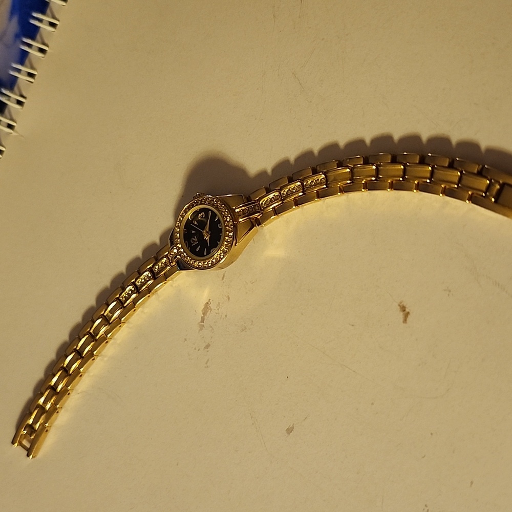 Gold diamond watch